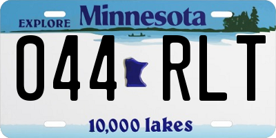 MN license plate 044RLT