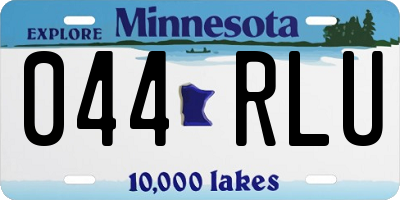 MN license plate 044RLU