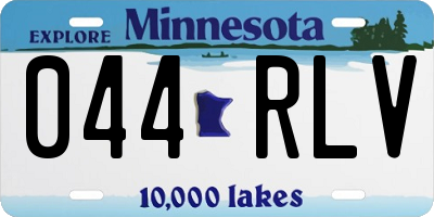 MN license plate 044RLV