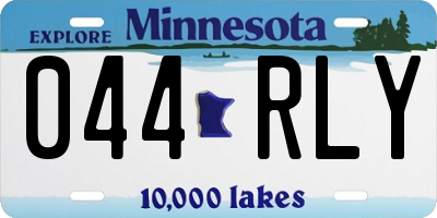 MN license plate 044RLY