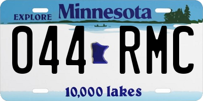 MN license plate 044RMC