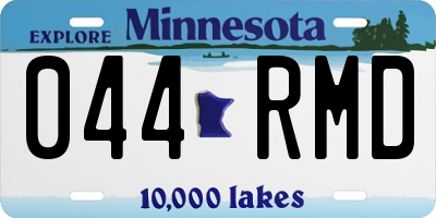 MN license plate 044RMD