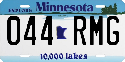 MN license plate 044RMG