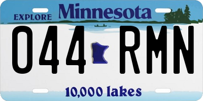 MN license plate 044RMN