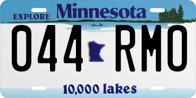 MN license plate 044RMO