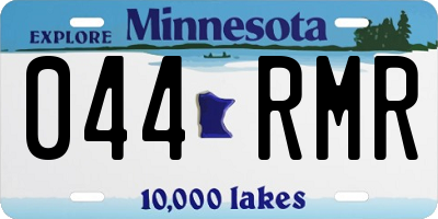 MN license plate 044RMR