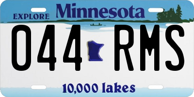 MN license plate 044RMS