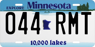 MN license plate 044RMT