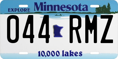 MN license plate 044RMZ