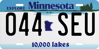 MN license plate 044SEU