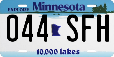 MN license plate 044SFH