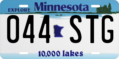 MN license plate 044STG