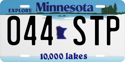 MN license plate 044STP