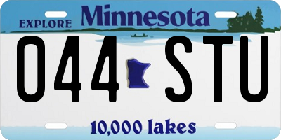 MN license plate 044STU