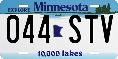 MN license plate 044STV