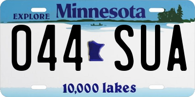 MN license plate 044SUA