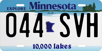 MN license plate 044SVH