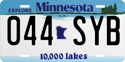 MN license plate 044SYB