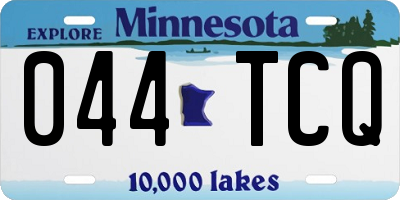 MN license plate 044TCQ