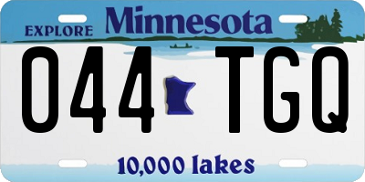 MN license plate 044TGQ