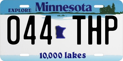 MN license plate 044THP