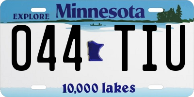 MN license plate 044TIU