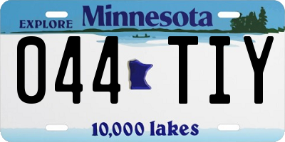 MN license plate 044TIY