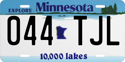 MN license plate 044TJL