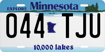 MN license plate 044TJU