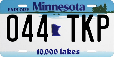 MN license plate 044TKP