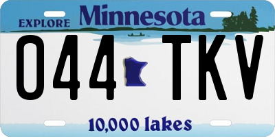 MN license plate 044TKV
