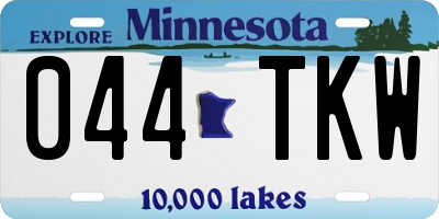 MN license plate 044TKW