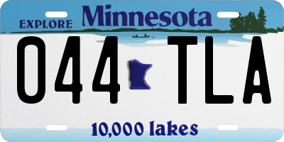 MN license plate 044TLA