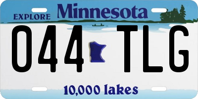 MN license plate 044TLG
