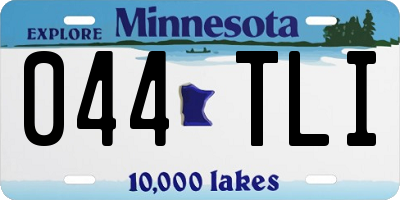 MN license plate 044TLI