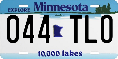 MN license plate 044TLO