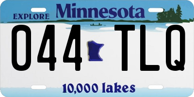 MN license plate 044TLQ