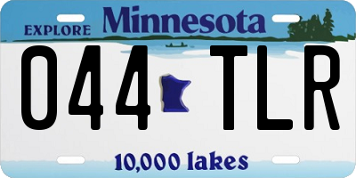 MN license plate 044TLR