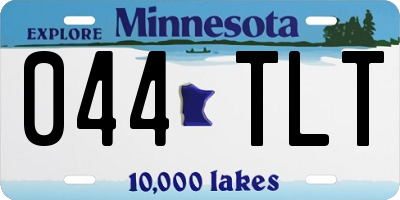 MN license plate 044TLT