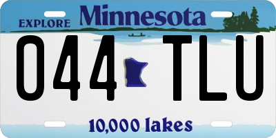 MN license plate 044TLU