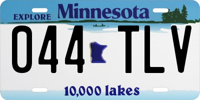 MN license plate 044TLV