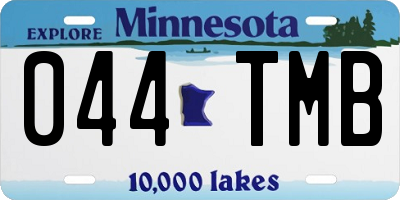 MN license plate 044TMB