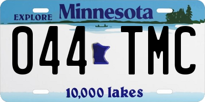 MN license plate 044TMC