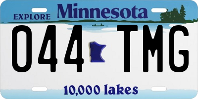 MN license plate 044TMG