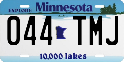 MN license plate 044TMJ