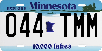 MN license plate 044TMM