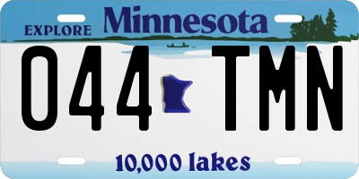 MN license plate 044TMN