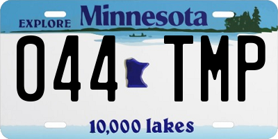 MN license plate 044TMP