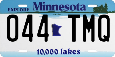 MN license plate 044TMQ