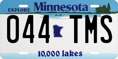 MN license plate 044TMS